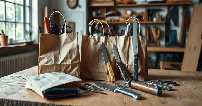 Melhores Facas para Sacolas de Papel